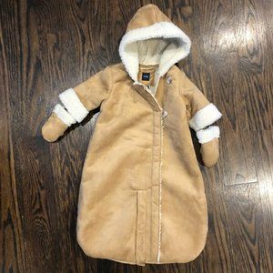 Baby Gap - Faux Suede Sherpa Bunting  - NWT